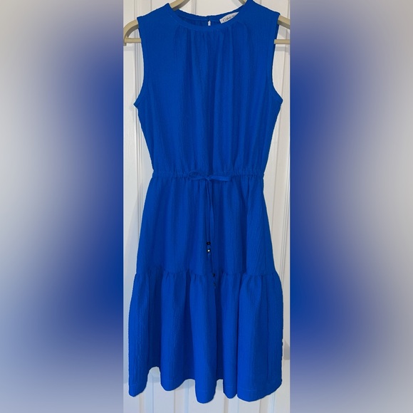 Women’s Calvin Klein size 2 Elegant Blue Sleeveless Dress - Picture 1 of 5